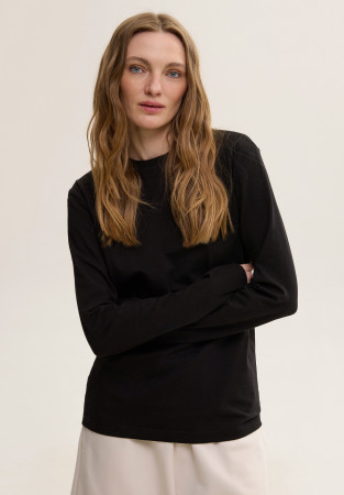 Лонгслив basic чёрный